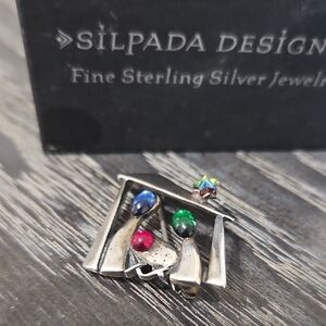 Silpada Silver Nativity Pendant